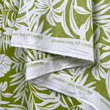 Green Floral Print Cotton Voile Dress Fabric Island Breeze Lime Hang
