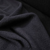 100% Wool Ex-Designer Coating Fabric Italian Boiled Wool Navy CU