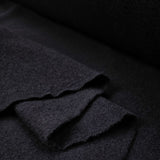 100% Wool Ex-Designer Coating Fabric Italian Boiled Wool Navy Fold