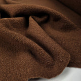 Italian BoiledWool Brown Ex-Designer Coating Fabric CU