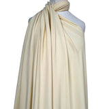 Soft Stretch Textured Dressmaking Fabric Italian Crepe Cream Mannequin