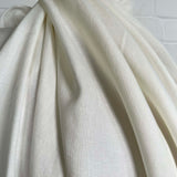 Italian Linen Puro Plain White Dress Fabric