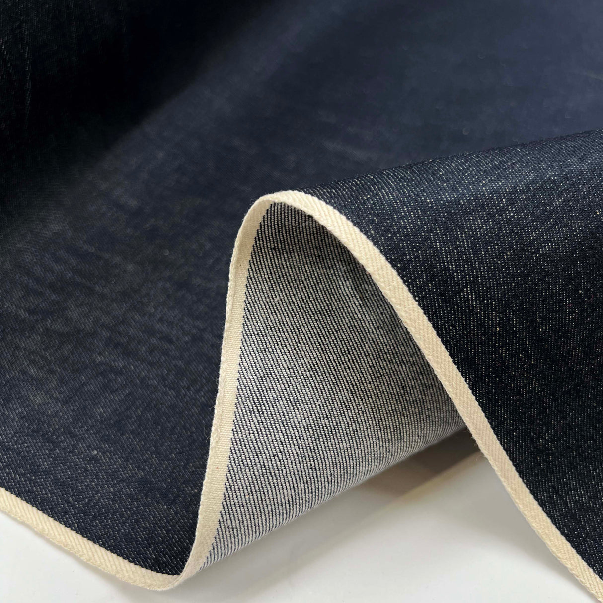 Candiani Cotton Selvedge Denim Fabric  Italian Right-Hand Twill Denim