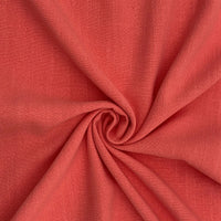 Remnant - Rustic Drape Viscose Linen - Coral (98cm)