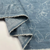 Jacquard Denim - Flower Press