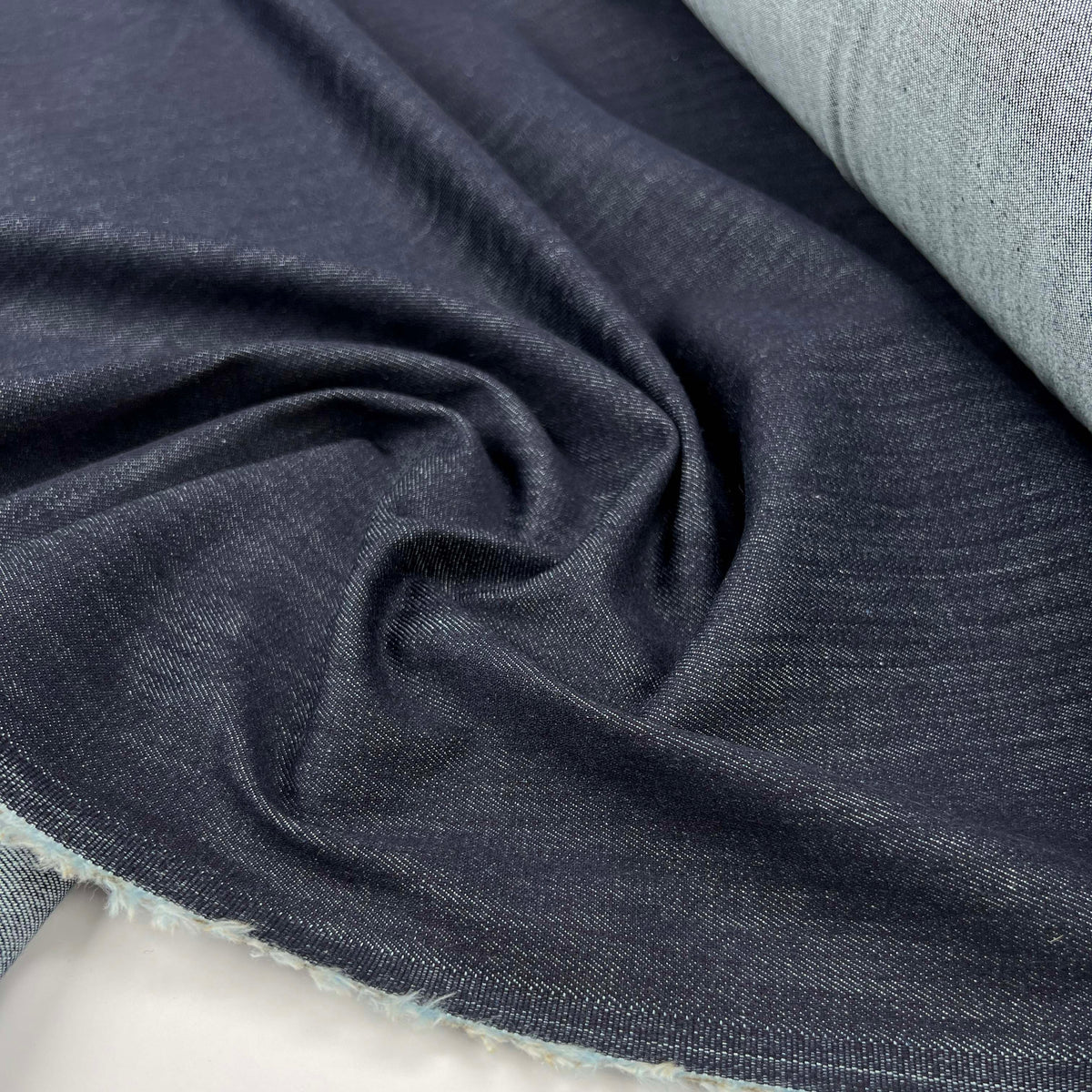 MidWeight 10oz Blue Denim Cotton Twill Dressmaking Fabric Jean Genie CU