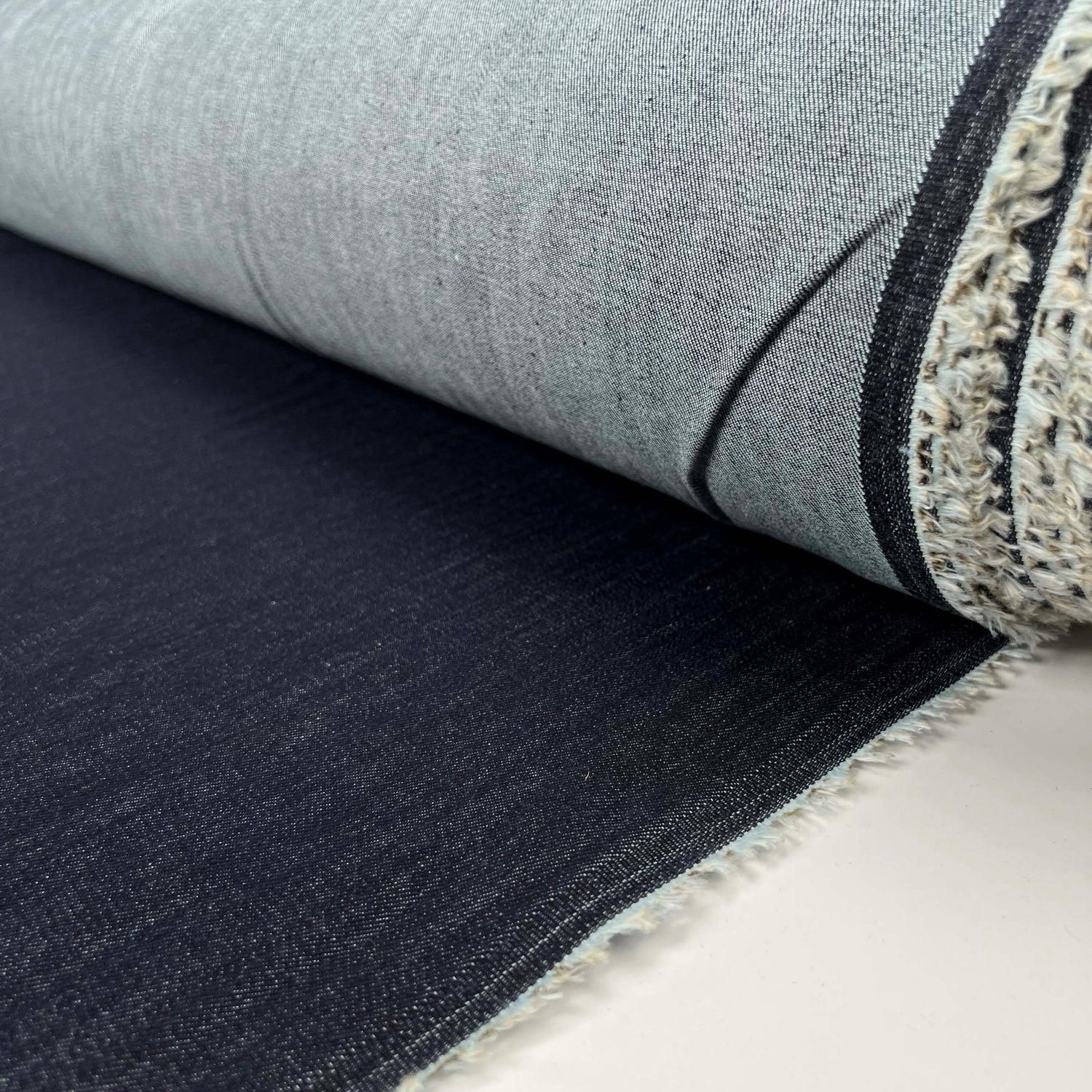 MidWeight 10oz Blue Denim Cotton Twill Dressmaking Fabric Jean Genie Roll
