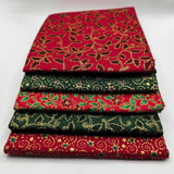 John Louden Christmas Fat Quarter Festive Foliage Bundle