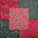 John Louden Christmas Fat Quarter Festive Foliage Bundle