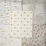 John Louden Christmas Fat Quarter Ivory Stars Bundle