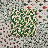 John Louden Christmas Fat Quarter Scandi Holly Bundle