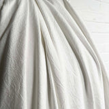 Plain Soft White Crinkle Cotton Shirting Fabric Just Washed CU
