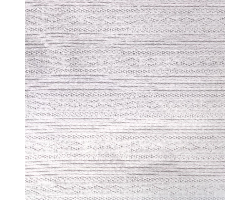 Petit Pointelle White Knitted Openwork Cotton Fabric fabric, undefined