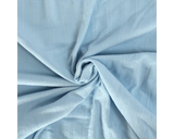 Petit Pointelle Baby Blue Knitted Openwork Cotton Fabric fabric, close-up