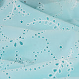 Lacey Days Light Blue Cotton Voile Puff Print 60gsm Dress Fabric CU