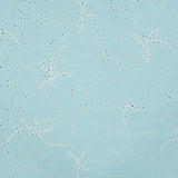 Lacey Days Light Blue Cotton Voile Puff Print 60gsm Dress Fabric Flat