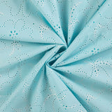 Lacey Days Light Blue Cotton Voile Puff Print 60gsm Dress Fabric Swirl