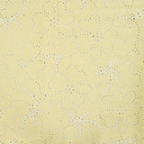 Lacey Days Yellow Cotton Voile Puff Print 60gsm Dress Fabric Flat