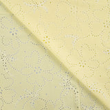 Lacey Days Yellow Cotton Voile Puff Print 60gsm Dress Fabric Fold