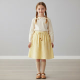 Lacey Days Yellow Cotton Voile Puff Print 60gsm Dress Fabric Skirt