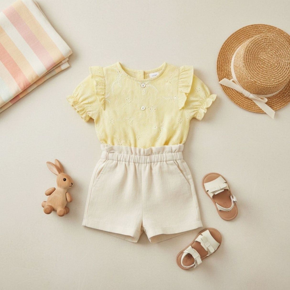 Lacey Days Yellow Cotton Voile Puff Print 60gsm Dress Fabric Top