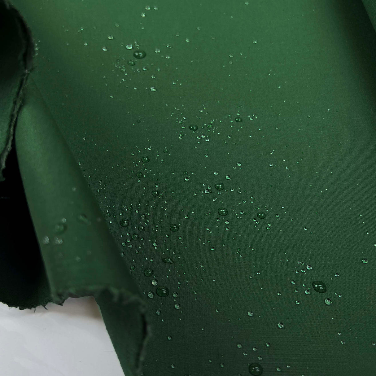 Green Water Resistant Coated Cotton Fabric Last of the Mohicans Splash