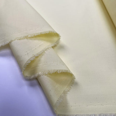 Lemonade Nylon Yellow Pale Woven Shirting Fabric Fold