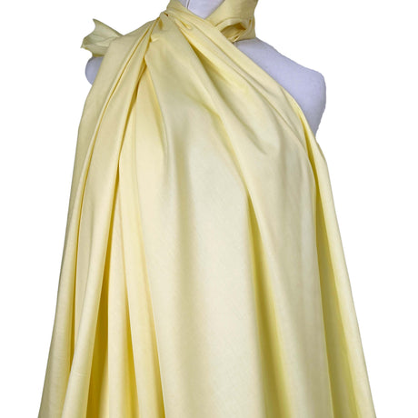 Lemonade Nylon Yellow Pale Woven Shirting Fabric Mannequin
