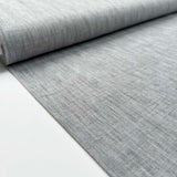 Linen Effect Grey Polyester Plain Woven Shirting Fabric Bolt