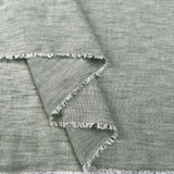 Linen Effect Sage Polyester Plain Woven Shirting Fabric Fold