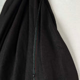 Ex-Designer Italian Plain Linen Dress Fabric Linen Elite - Black Hang