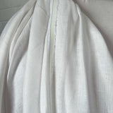 Ex-Designer Italian Plain Linen Dress Fabric Linen Elite White Hang