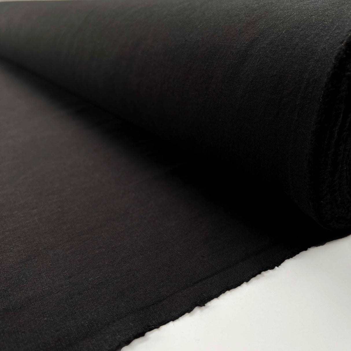 Linen Look Hemp Dark Grey Cotton Spandex Plain Woven Shirting Fabric Roll