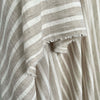 Linen Effect Stripe - Light Beige