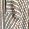 Linen Effect Stripe - Light Brown