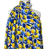 Lemon Print Rayon Linen Blend Dress Fabric Linen Mix Limoncello Mannequin