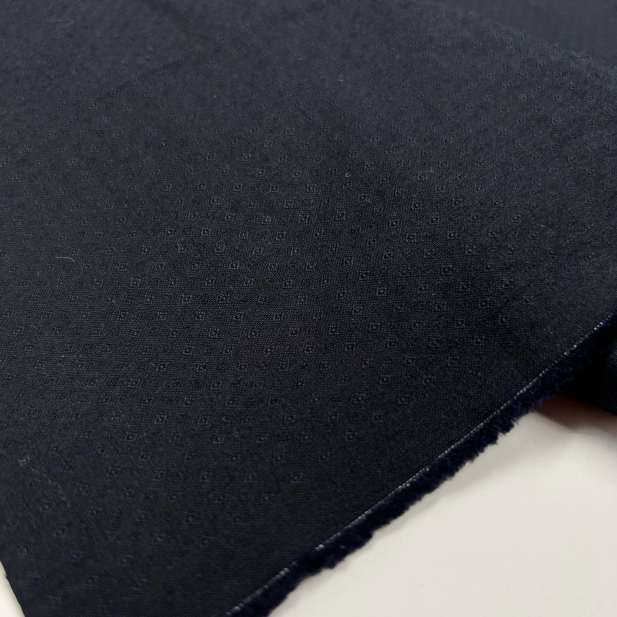Dark Cotton Shirting Little Diamond Navy Fabric Roll
