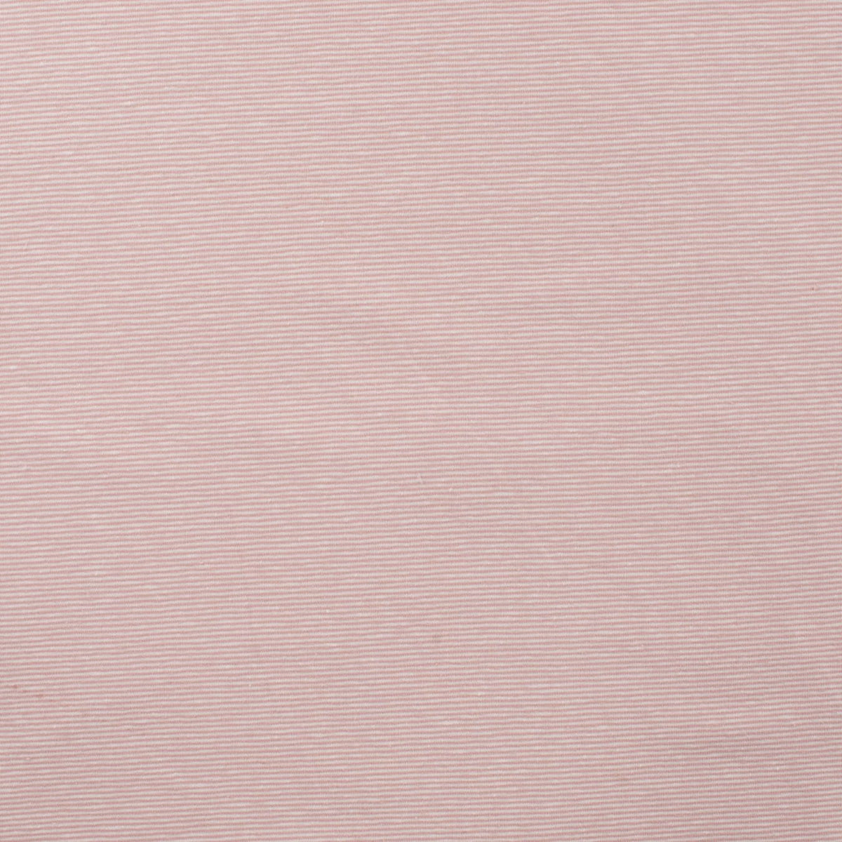 Little Lines Blush Striped Knitted Cotton Jersey 200gsm Dress Fabric Flat