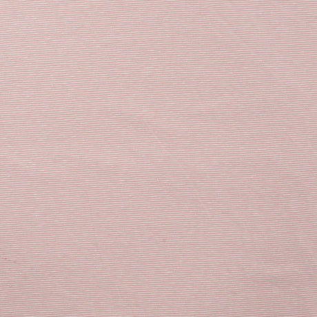 Little Lines Blush Striped Knitted Cotton Jersey 200gsm Dress Fabric Flat