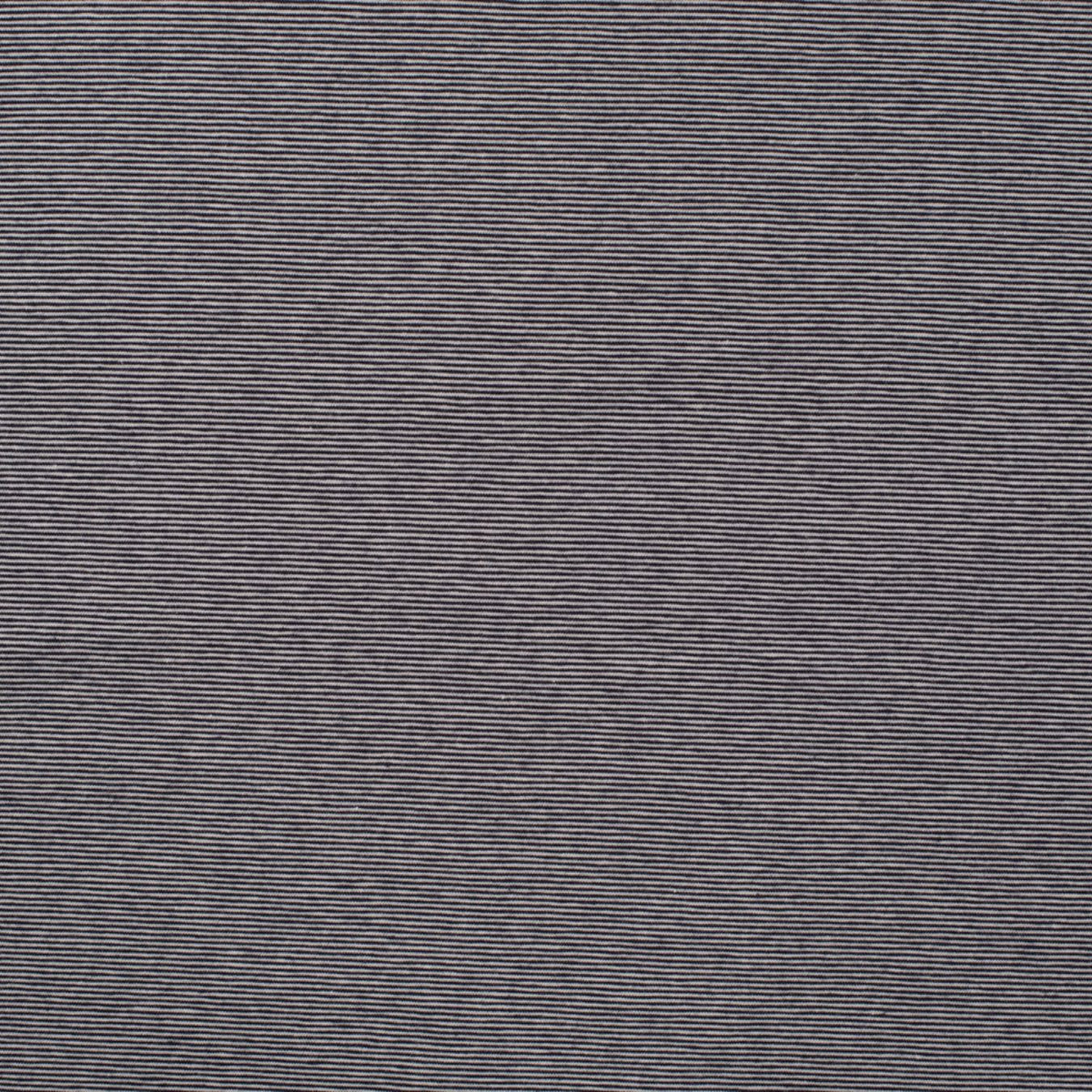Little Lines Navy Striped Knitted Cotton Jersey 200gsm Dress Fabric Flat