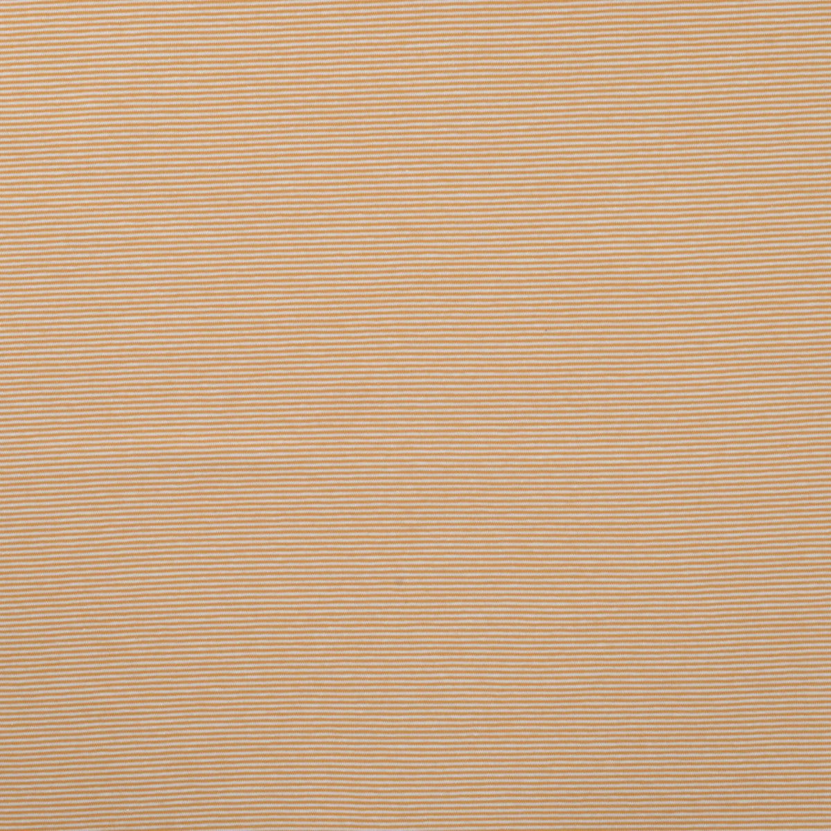 Little Lines Ochre Striped Knitted Cotton Jersey 200gsm Dress Fabric Flat