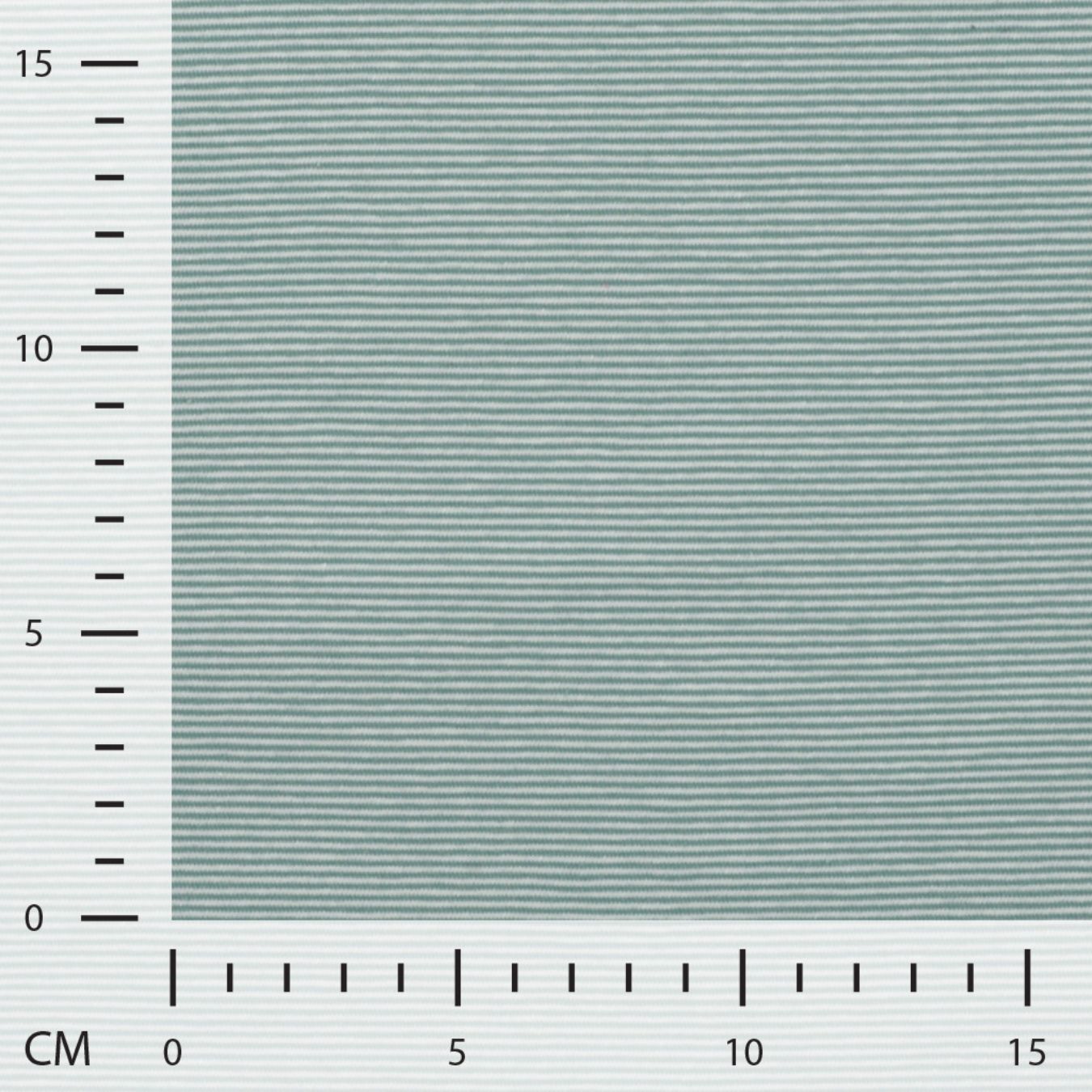 Little Lines Sage Striped Knitted Cotton Jersey 200gsm Dress Fabric Ruler