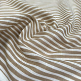 Loose Weave Cotton - Frappe Stripe