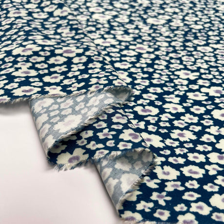 Lyocell - Floral Blue