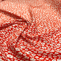 Lyocell - Floral Red