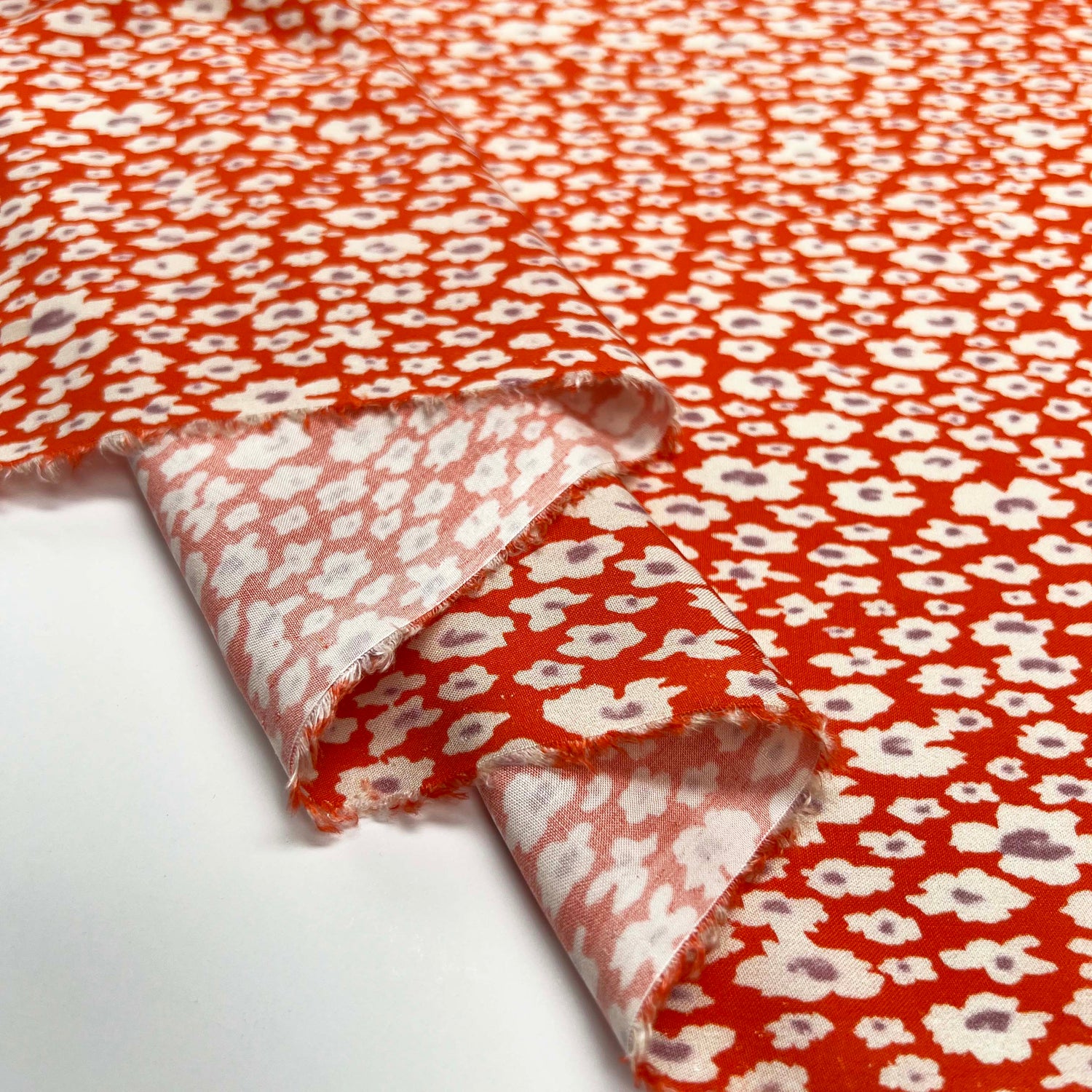 Lyocell - Floral Red