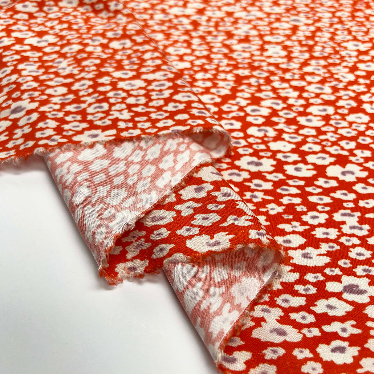 Lyocell - Floral Red