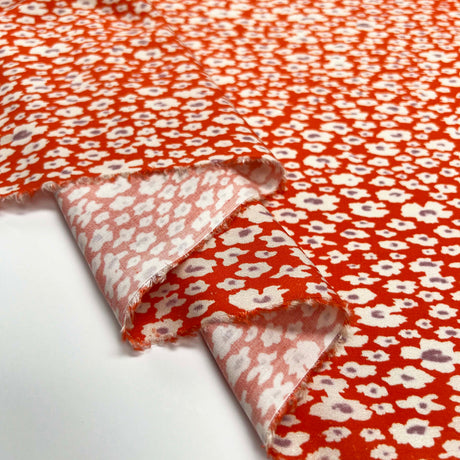 Lyocell - Floral Red