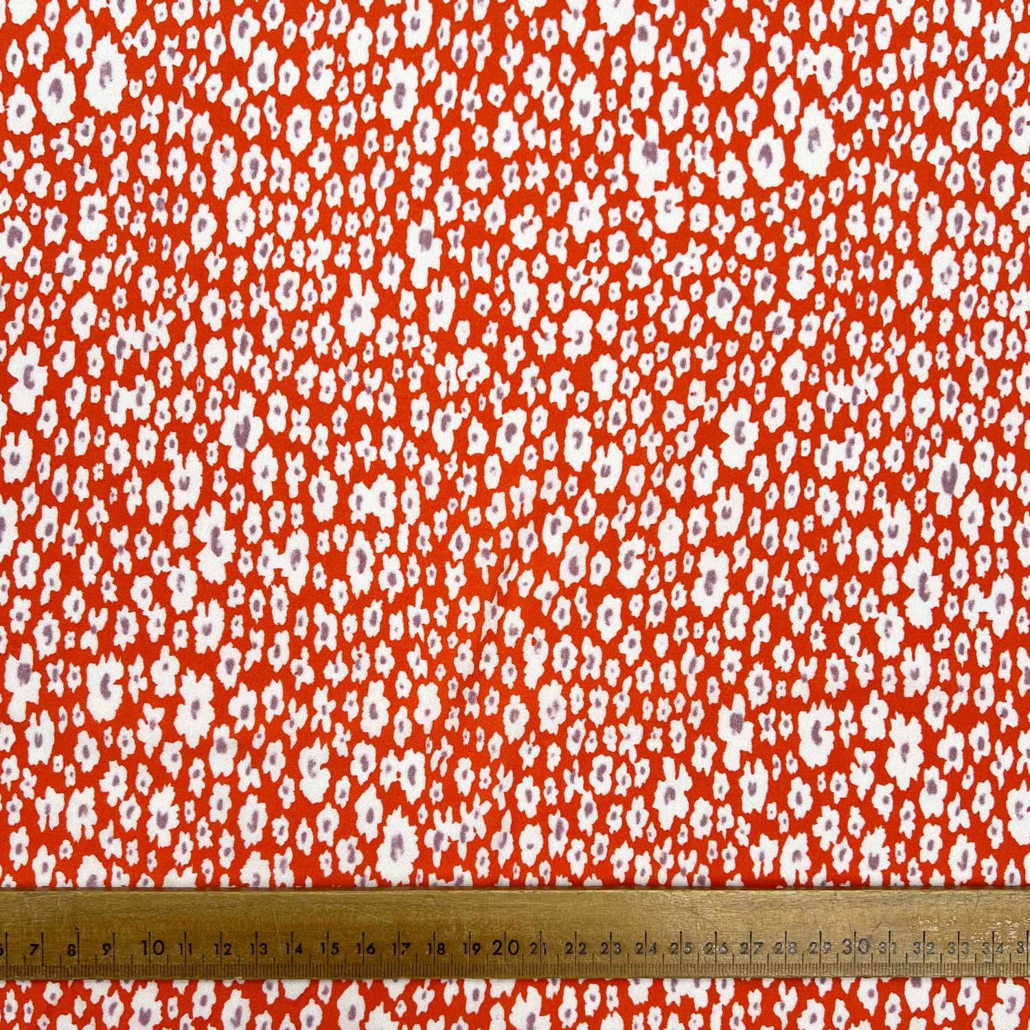 Lyocell - Floral Red