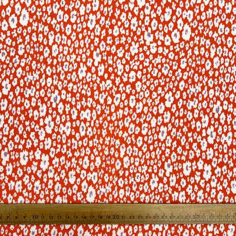 Lyocell - Floral Red